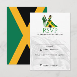 Tarjeta De Confirmación De Asistencia Pareja de Jamaica