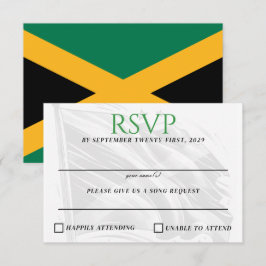 Tarjeta De Confirmación De Asistencia Pareja de Jamaica