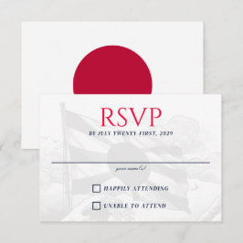 Tarjeta De Confirmación De Asistencia Pareja de Japón
