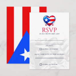 Tarjeta De Confirmación De Asistencia Pareja de Puerto Rico