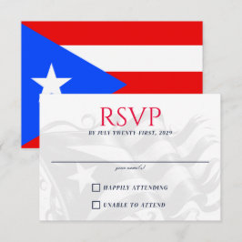 Tarjeta De Confirmación De Asistencia Pareja de Puerto Rico