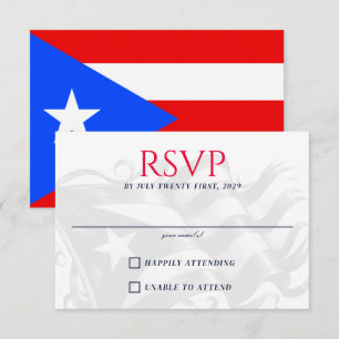 Tarjeta De Confirmación De Asistencia Pareja de Puerto Rico