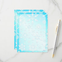 Patrón de copos de nieve de cristal
