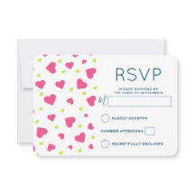 Patrón de Corazones Rosas y Verdes Lindos