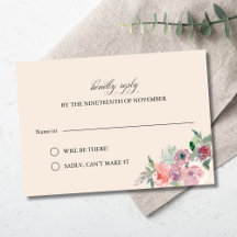 Personalizable elegante Lavender Rubor Boda