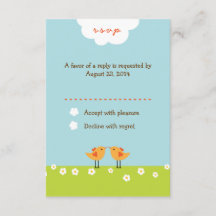 Personalizado lindo Boda Aves (Día)