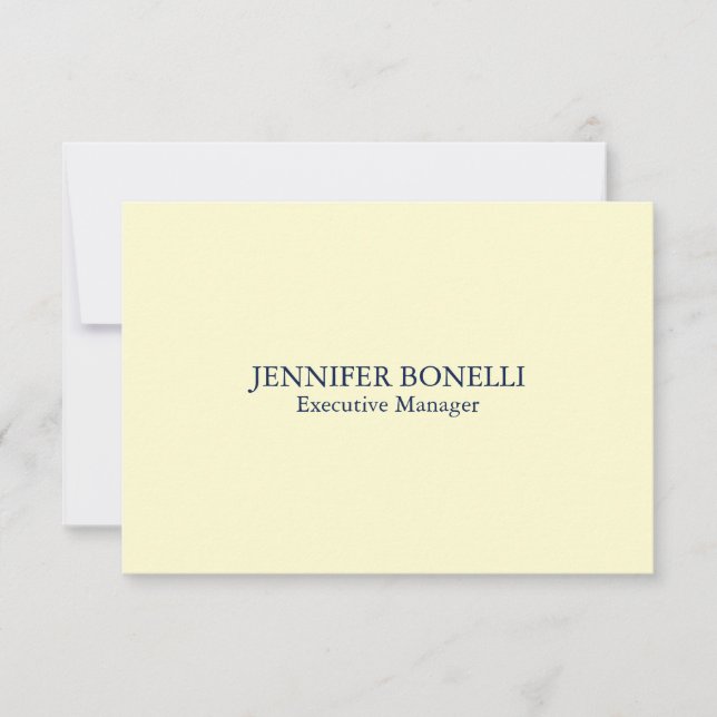Tarjeta De Confirmación De Asistencia Personalized minimalist add your name cream color (Anverso)
