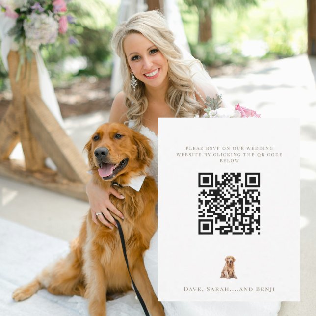 Tarjeta De Confirmación De Asistencia Personalized Pet Image Wedding (Subido por el creador)