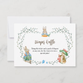 Tarjeta De Confirmación De Asistencia Peter Rabbit Friends Diaper Raffle