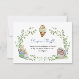 Tarjeta De Confirmación De Asistencia Peter Rabbit Friends Diaper Raffle
