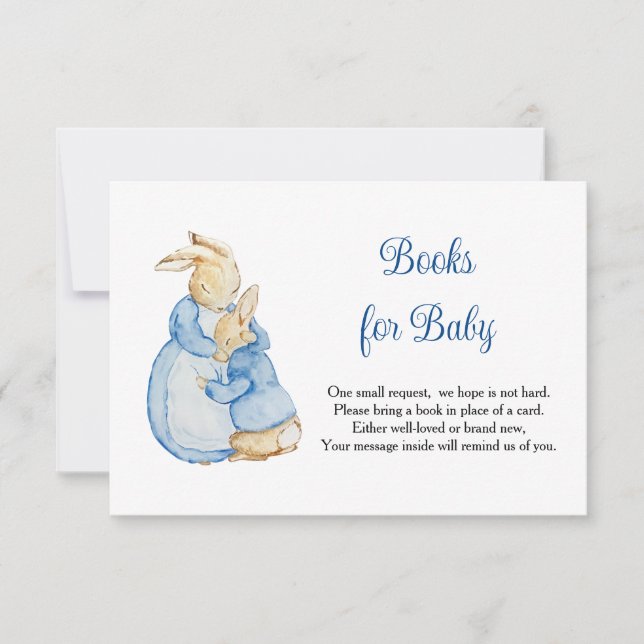 Tarjeta De Confirmación De Asistencia Peter Rabbit Mami Libros Para Bebés (Anverso)