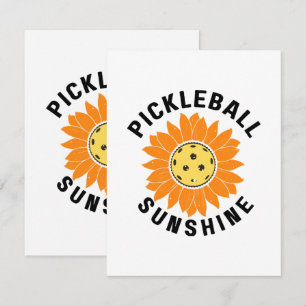 Tarjeta De Confirmación De Asistencia Pickleball sol
