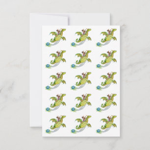 Tarjeta De Confirmación De Asistencia Piscina flotante