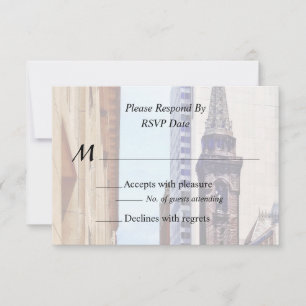 Tarjeta De Confirmación De Asistencia Pittsburgh PA Smithfield St Near Smithfield Church