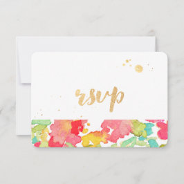 Tarjeta De Confirmación De Asistencia PixDezines jardín de sofía/floral/rsvp