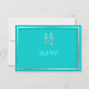 Tarjeta De Confirmación De Asistencia PixDezines Seahorse RSVPs