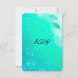 Tarjeta De Confirmación De Asistencia Playa mágica o Boda costero