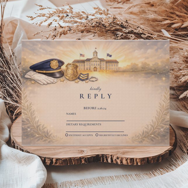 Tarjeta De Confirmación De Asistencia Police Academy Honors Graduation Event (Subido por el creador)