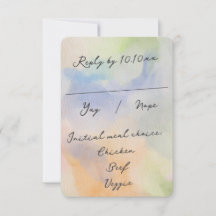 Preciosa Boda con Escritura Moderna Acuarela Abstr