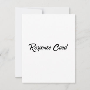Tarjeta De Confirmación De Asistencia Promoción Empresarial Simple 4.25" x 5.5"