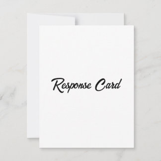 Tarjeta De Confirmación De Asistencia Promoción Empresarial Simple 4.25" x 5.5"