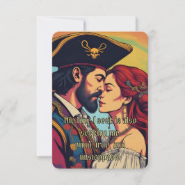 Tarjeta De Confirmación De Asistencia Psicodelic Pirate Buscando Tarjeta de Afirmación d