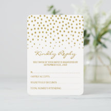 Punto de Polka Oro - Blanco y Oro - Boda