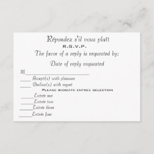 TARJETA DE CONFIRMACIÓN DE ASISTENCIA R.S.V.P