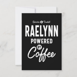 Tarjeta De Confirmación De Asistencia Raelynn Personalized Name Birthday Gift