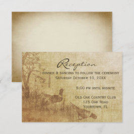 Tarjeta De Confirmación De Asistencia Recepción de Bodas de Pheasant de otoño