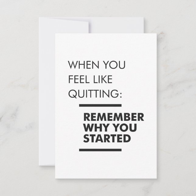 Tarjeta De Confirmación De Asistencia Recuerde Por Qué Comenzó: Inspirador (Anverso)