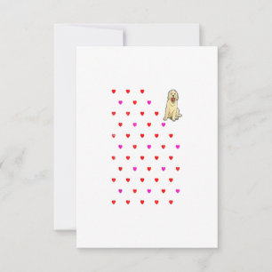 Tarjeta De Confirmación De Asistencia Regalo de Día de San Valentín de Golden Retriever