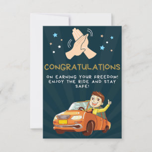 Tarjeta De Confirmación De Asistencia Regalo para nuevo conductor, disfruta con mi nuevo