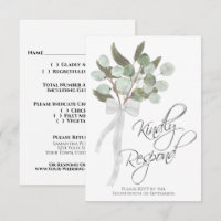 Responder amablemente a Eucalyptus Bouquet Boda Rú