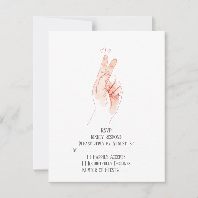 Tarjeta De Confirmación De Asistencia Response Card (Anverso)