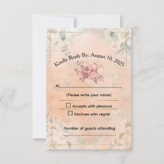 Tarjeta De Confirmación De Asistencia Response Card