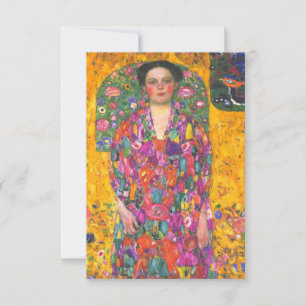 Tarjeta De Confirmación De Asistencia Retrato de Klimt de Eugenia Primavesi