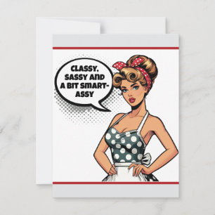 Tarjeta De Confirmación De Asistencia Retro Pinup_ Smart Assy