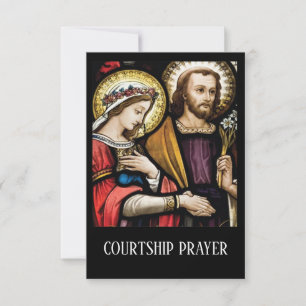 Tarjeta De Confirmación De Asistencia Rezo católico religioso del compromiso del cortejo