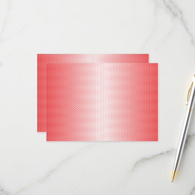 Tarjeta De Confirmación De Asistencia Rojo, naranja y pinceles rosas se mezclan (Anverso/Reverso In Situ)