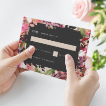 Romántico Bouquet Hot Pink Black Gold Boda