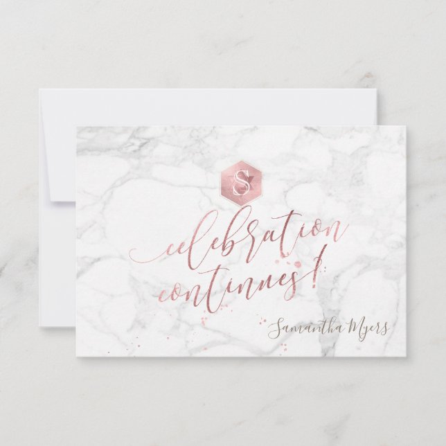 Tarjeta De Confirmación De Asistencia Rosa de la celebración del Bat Mitzvah ✡ (Anverso)