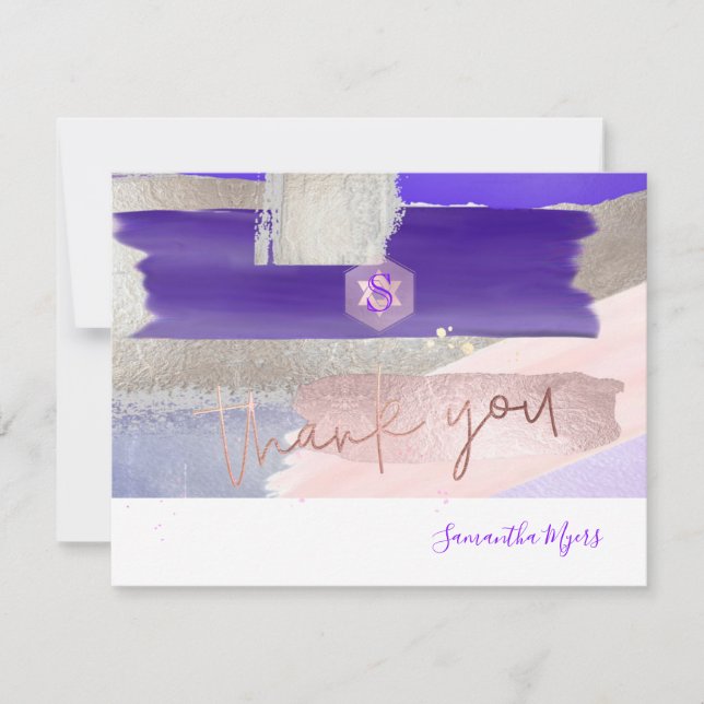 Tarjeta De Confirmación De Asistencia Rosas del Jardín de PixDezines ✡ Mitzvah Gracias ✡ (Anverso)