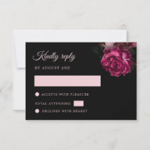 Rosas Dibujadas a Mano Flores Negras