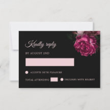 Rosas Dibujadas a Mano Flores Negras