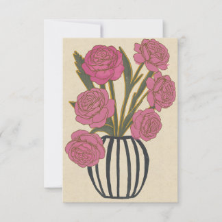 Tarjeta De Confirmación De Asistencia Rosas rosadas hermosas