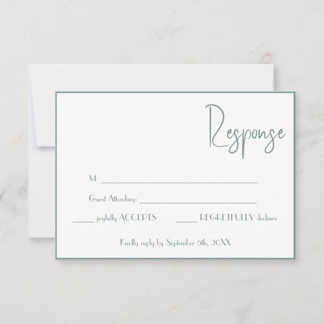 Tarjeta De Confirmación De Asistencia RSVP: ¡Ayúdanos A Planificar Nuestro Día Especial! (Anverso)