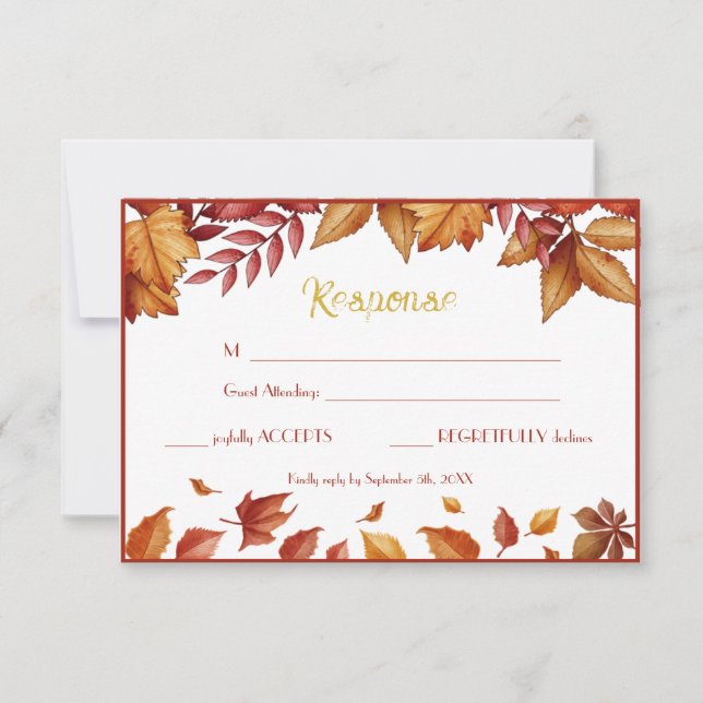 Tarjeta De Confirmación De Asistencia RSVP: ¡Ayúdanos A Planificar Nuestro Día Especial! (Anverso)