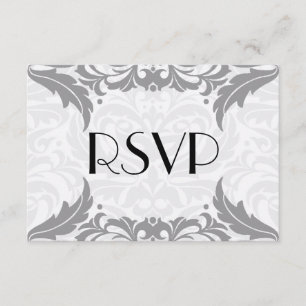 Tarjeta De Confirmación De Asistencia Rsvp: el barroco victoriano brillante