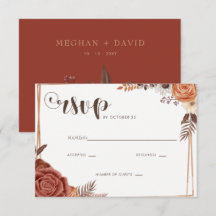 Rustic Modern Script manuscrito Fall Wedding